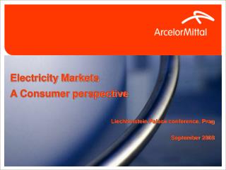 Electricity Markets A Consumer perspective