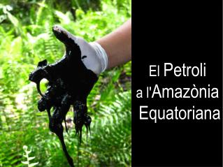 El Petroli a l' Amazònia Equatoriana