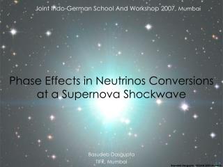 Phase Effects in Neutrinos Conversions at a Supernova Shockwave
