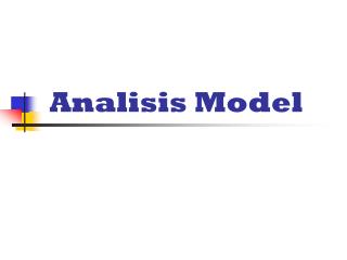 Analisis Model