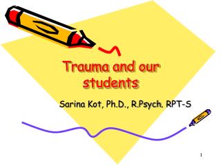 Trauma and our students