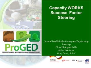 Capacity WORKS Success Factor Steering Second ProGED Monitoring and Replanning Meeting