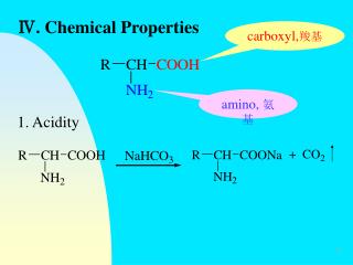 Ⅳ. Chemical Properties