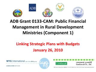 ADB Grant 0133-CAM: Public Financial Management in Rural Development Ministries (Component 1)