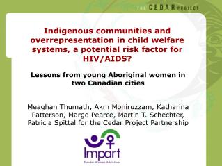 Lessons from young Aboriginal women in two Canadian cities