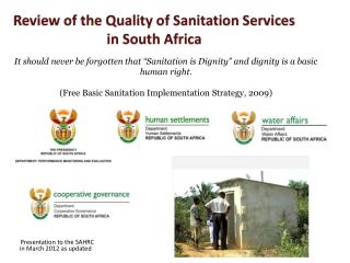 Review of the Quality of Sanitation Services in South Africa