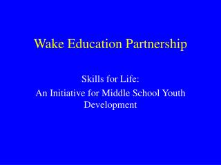 Wake Education Partnership
