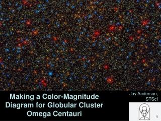 Making a Color-Magnitude Diagram for Globular Cluster Omega Centauri