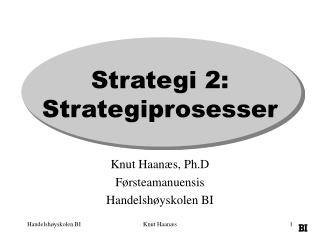Strategi 2: Strategiprosesser