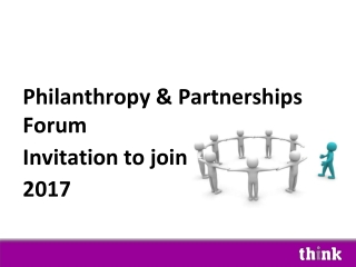 Philanthropy & Partnerships Forum Invitation to join 2017