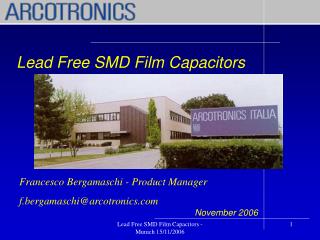 Lead Free SMD Film Capacitors