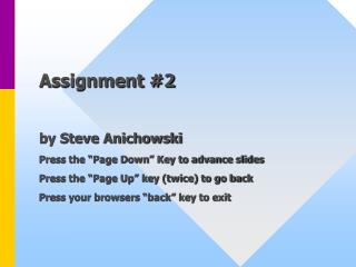 Assignment #2