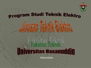 Program Studi Teknik Elektro