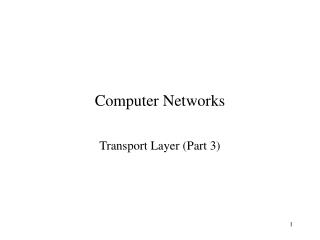 Computer Networks