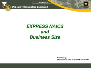 EXPRESS NAICS and Business Size