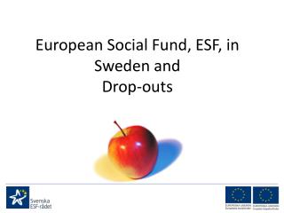European Social Fund, ESF, in Sweden and Drop-outs