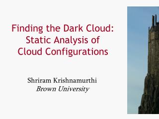 Finding the Dark Cloud: Static Analysis of Cloud Configurations