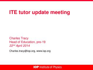 ITE tutor update meeting