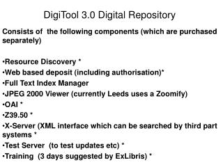 Consists of the following components (which are purchased separately) Resource Discovery *