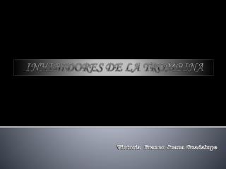 INHIBIDORES DE LA TROMBINA