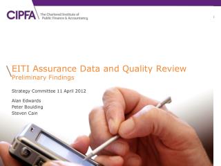 EITI Assurance Data and Quality Review Preliminary Findings