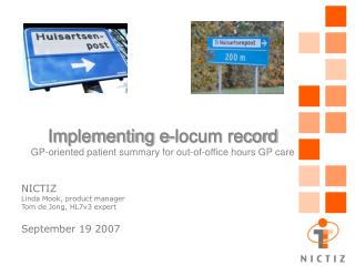 Implementing e-locum record GP-oriented patient summary for out-of-office hours GP care
