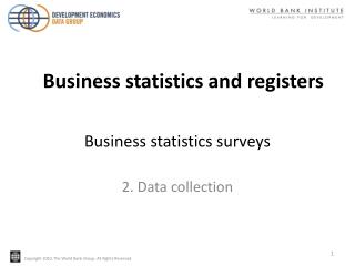 Business statistics surveys