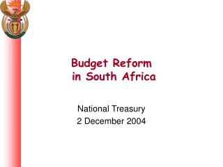 Budget Reform in South Africa
