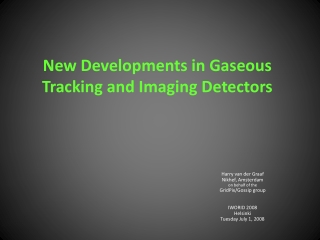 New Developments in Gaseous Tracking and Imaging Detectors