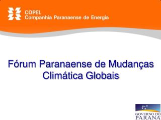 Fórum Paranaense de Mudanças Climática Globais
