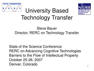 University Based Technology Transfer