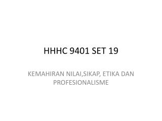 HHHC 9401 SET 19