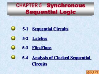 CHAPTER 5 Synchronous Sequential Logic