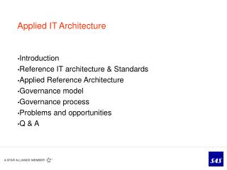 Applied IT Architecture