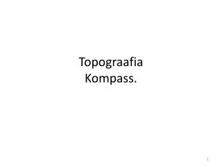 Topograafia Kompass.