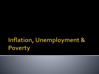 Inflation, Unemployment & Poverty