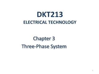 DKT213 ELECTRICAL TECHNOLOGY