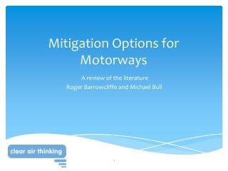 Mitigation Options for Motorways