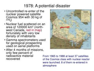 1978: A potential disaster