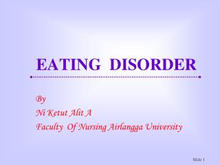 EATING DISORDER