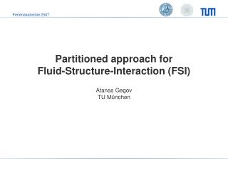 Partitioned approach for Fluid-Structure-Interaction (FSI)