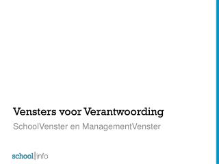 Vensters voor Verantwoording