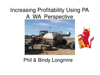 Increasing Profitability Using PA A WA Perspective