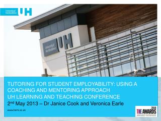TUTORING FOR STUDENT EMPLOYABILITY: USING A COACHING AND MENTORING APPROACH