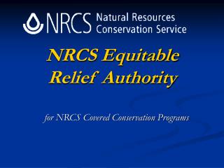 NRCS Equitable Relief Authority