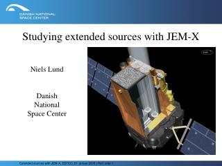 Studying extended sources with JEM-X