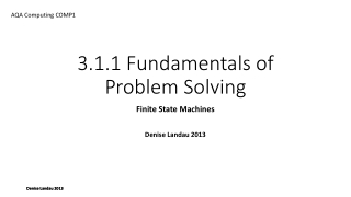 3.1.1 Fundamentals of Problem Solving