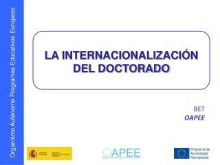 LA INTERNACIONALIZACIÓN DEL DOCTORADO