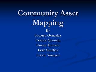 Community Asset Mapping