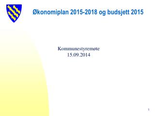 Økonomiplan 2015-2018 og budsjett 2015